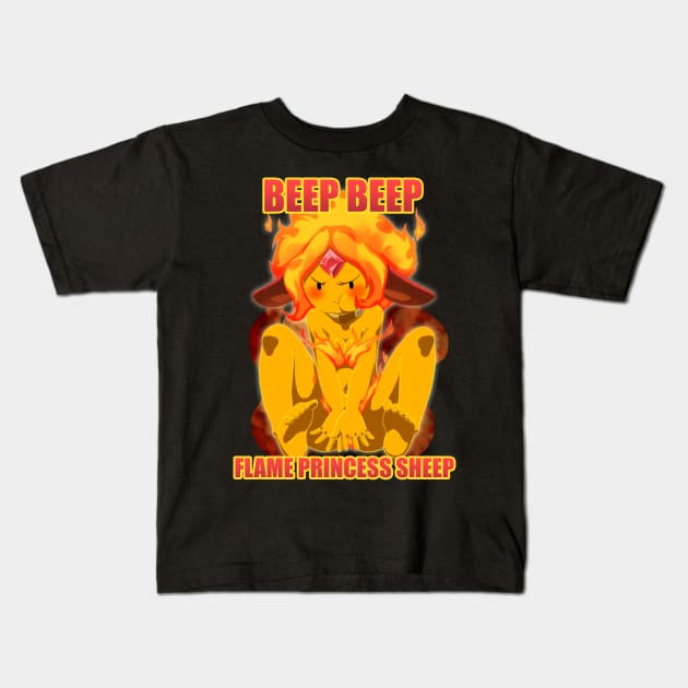 Adventure Time -  Flame Princess Leggy Lamb (T-Shirt) Kids T-Shirt by Reddanmanic